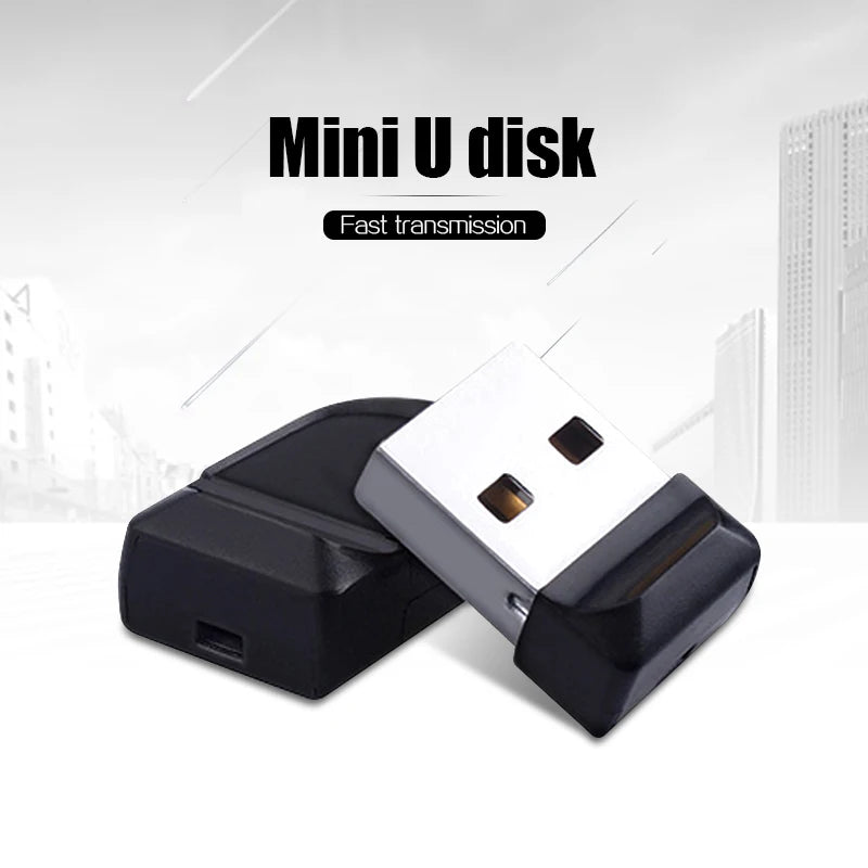 USB Flash Drive 32GB Pen Drive 64GB Metal Mini USB 2.0 Flash Disk 16GB 128GB Memory Pendrive External Storage Stick 64 gb