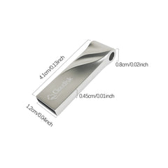 Cloudisk Metal Pen Drive 1GB 2GB 4GB 8GB 16GB 32GB 64GB 128GB Pendrive 128MB 256MB 512MB USB Flash Drive USB2.0 For PC Laptop